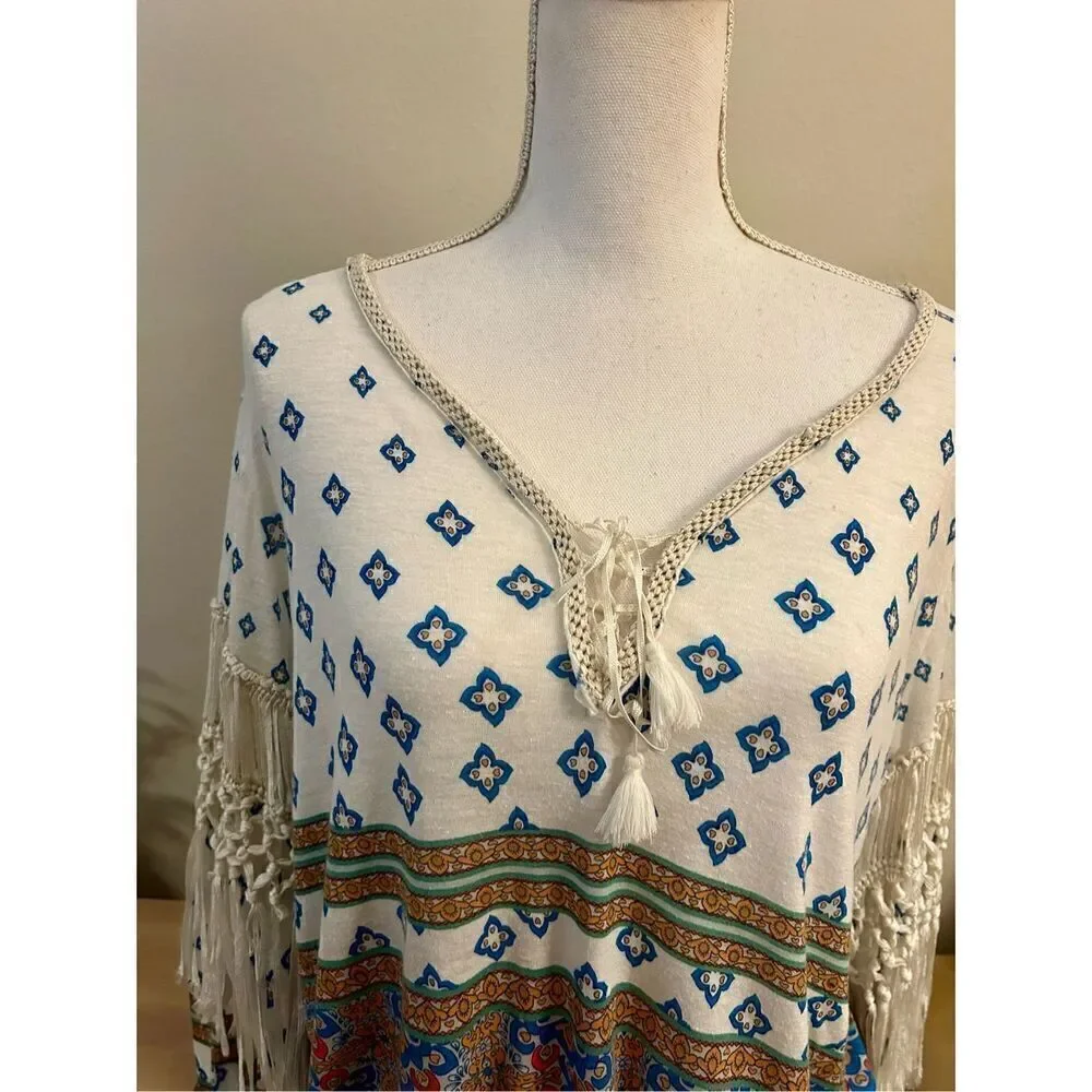 Free People Macra Maze Me Blouson Top Size XS - Picture 3 of 10